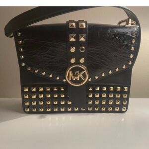 Black Studded Handbag